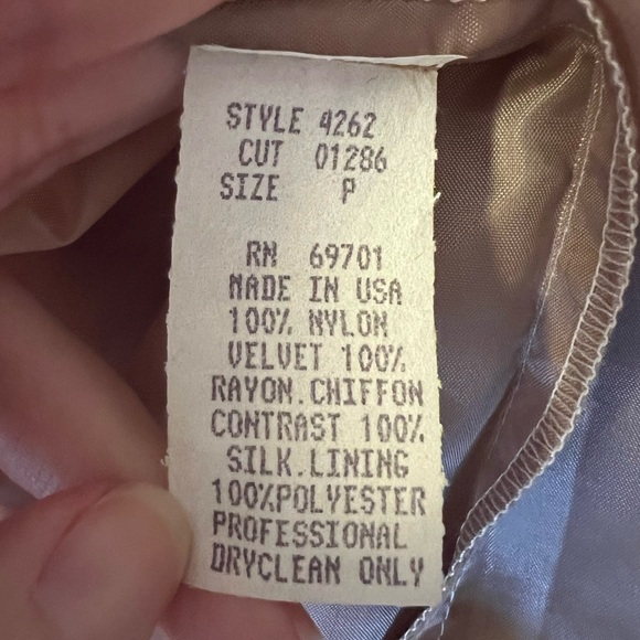 RARE Vintage 90s Y2K Sue Wong Sheer Lace & Velvet Floral Goth Witchy Vamp Dress - Picture 9 of 9